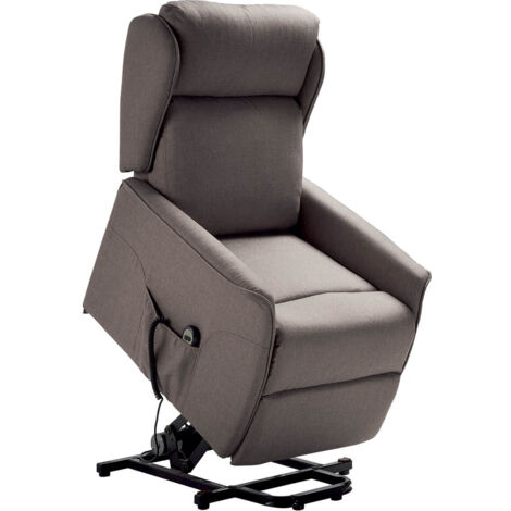 TABAGON - Fauteuil Relax et Releveur Gris - Gris