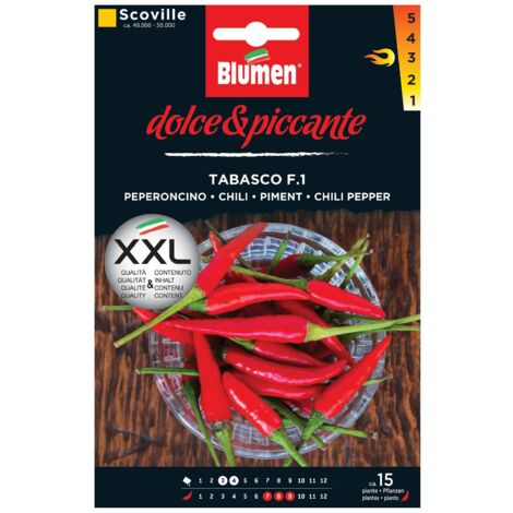 Tabasco-Pfeffersamen im Beutel
