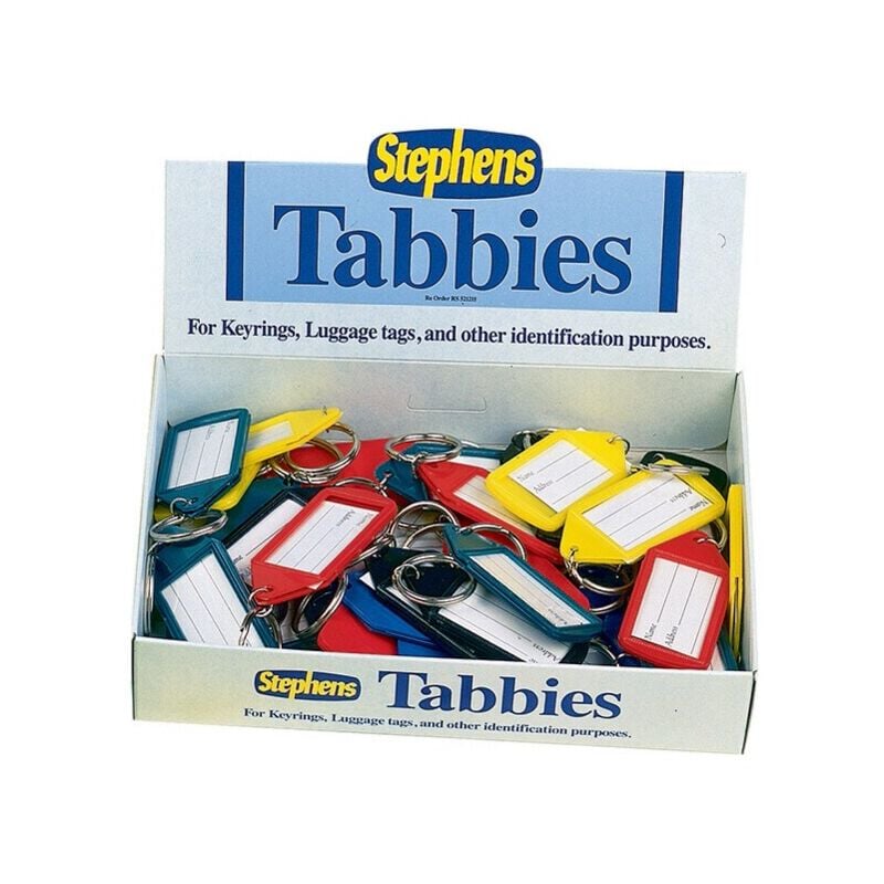 Tabbies Keyrings (Pack 50) - Qconnect
