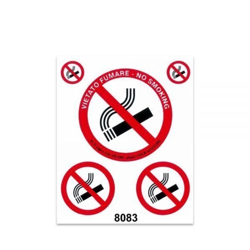 Tabella Adesivi Vietato Fumare