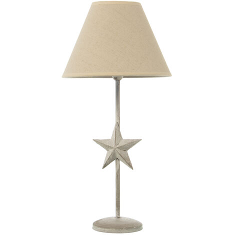 Tabellenlampe in dekaptem Metall+92249, 1x14 max40w nicht enthalten  ° 23x48cm, Basi