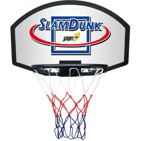 Tabellone Canestro da Basket Metallo Rete Bambini Bimbi Pallacanestro Basketball