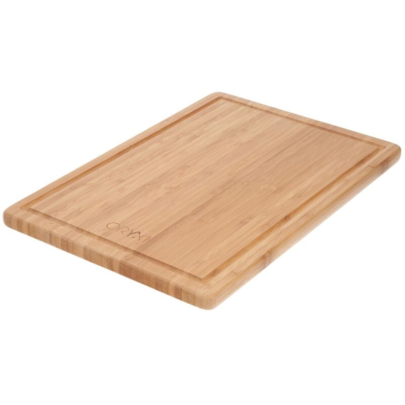 

Tabla cortar cocina fabricada en madera de bambu 100% con ranura 32x25,5 cm.tabla cortar,carne pescado,verduras,frutas,alimentos