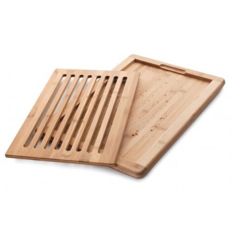 Tabla corte pan bambú Lacor 40x30x2 cm