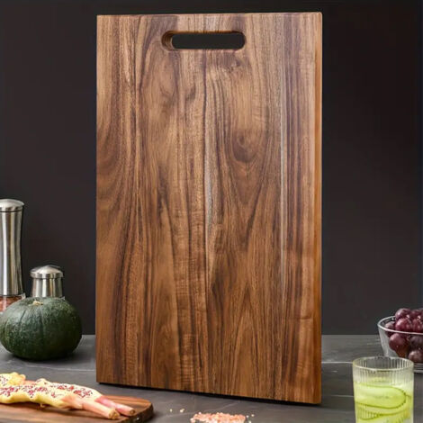 Tabla de cortar (34 x 22 cm) - Superficie de doble uso para cortar y servir - Antiarañazos y apta para alimentos - Perfecta para familias