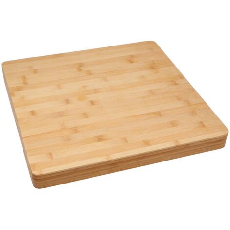 Tabla de cortar de bambú cuadrado