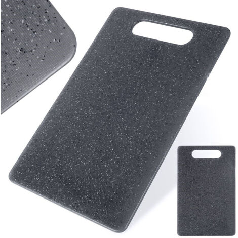 Tabla de cortar de cocina de plástico de granito universal 24x15 cm
