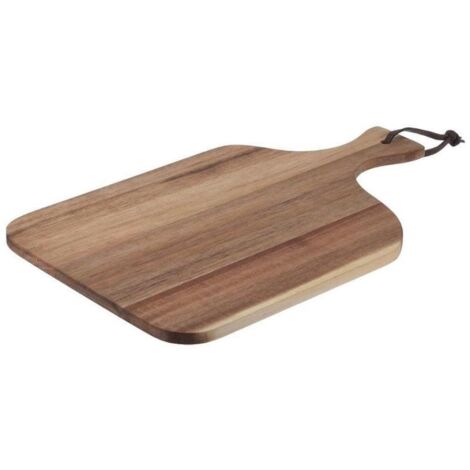 Tabla de cortar de resistente madera de acacia con mango