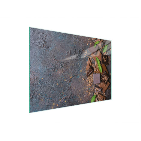 TABLA DE CORTAR DE VIDRIO 30x22 CHOCOLATE