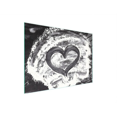 TABLA DE CORTAR DE VIDRIO 30x22 CORAZÓN