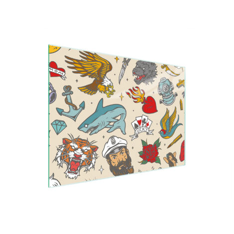 TABLA DE CORTAR DE VIDRIO 30x22 CUENTO DE HADAS