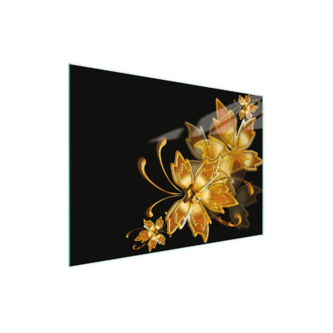TABLA DE CORTAR DE VIDRIO 30x22 DORADO