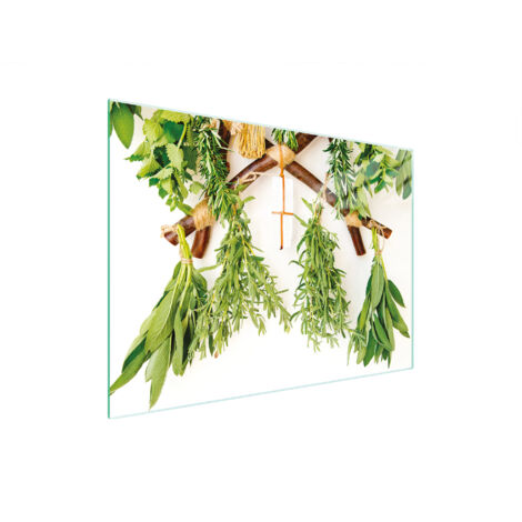 TABLA DE CORTAR DE VIDRIO 30x22 HIERBAS