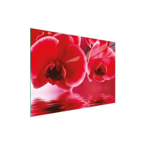 TABLA DE CORTAR DE VIDRIO 30x22 ORQUÍDEA