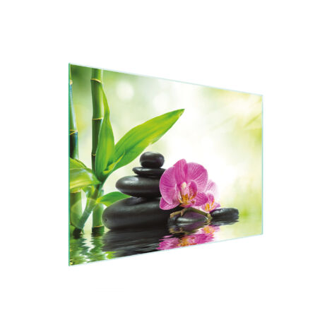 TABLA DE CORTAR DE VIDRIO 30x22 ORQUÍDEA