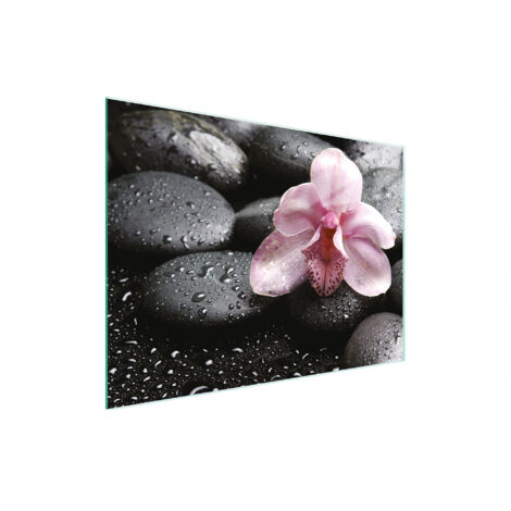 TABLA DE CORTAR DE VIDRIO 30x22 ORQUÍDEA