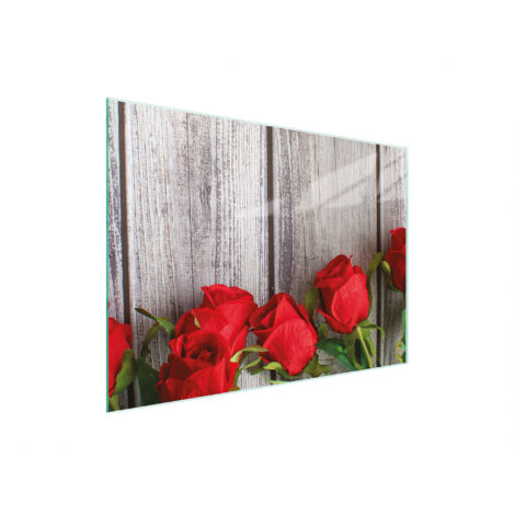 TABLA DE CORTAR DE VIDRIO 30x22 ROSAS