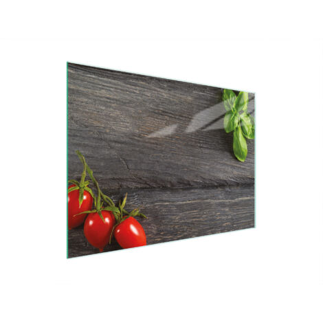 TABLA DE CORTAR DE VIDRIO 30x22 TOMATES