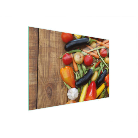 TABLA DE CORTAR DE VIDRIO 30x22 VERDURAS