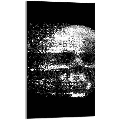 TABLA DE CORTAR DE VIDRIO 30x52 Calavera