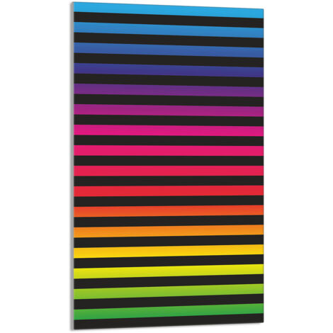 Tabla de cortar de vidrio 30x52 colorida