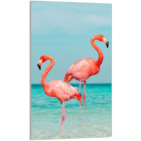 Tabla de cortar de vidrio 30x52 Flamingo
