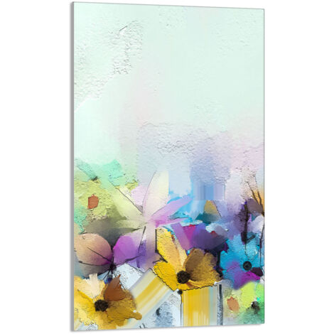 TABLA DE CORTAR DE VIDRIO 30x52 Flores