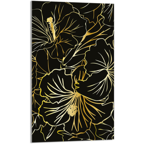 TABLA DE CORTAR DE VIDRIO 30x52 Flores