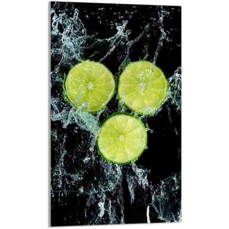 Tabla de cortar de vidrio 30x52 Limón