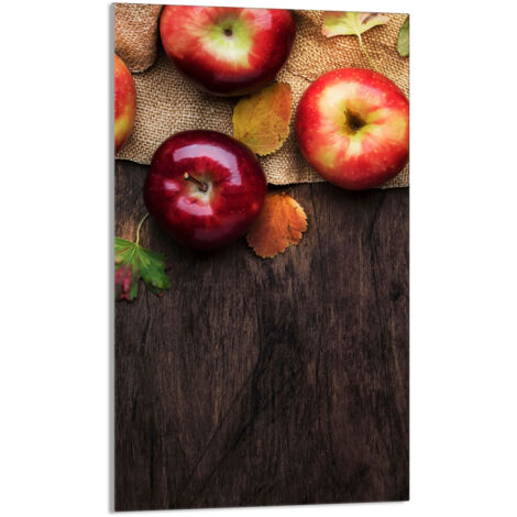 TABLA DE CORTAR DE VIDRIO 30x52 Manzanas