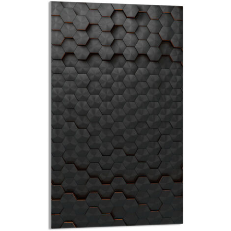 Tabla de cortar de vidrio 30x52 negra