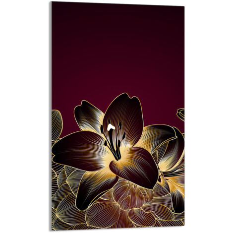 TABLA DE CORTAR DE VIDRIO 30x52 Orquídea