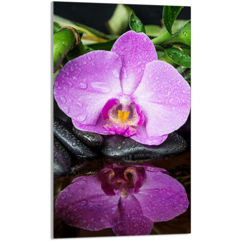 TABLA DE CORTAR DE VIDRIO 30x52 Orquídea