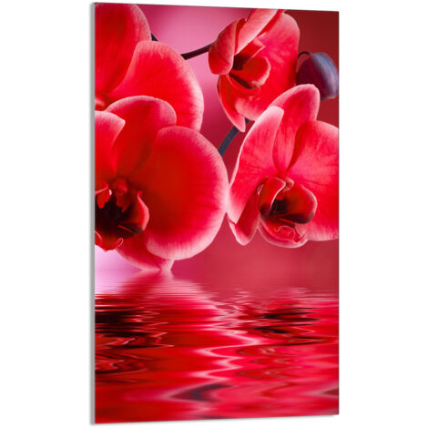 TABLA DE CORTAR DE VIDRIO 30x52 Orquídea