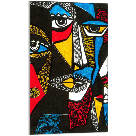Tabla de cortar de vidrio 30x52 Pop Art