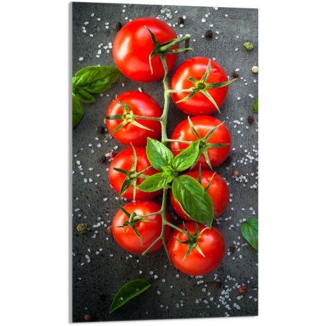 Tabla de cortar de vidrio 30x52 Tomates