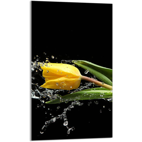 TABLA DE CORTAR DE VIDRIO 30x52 Tulipán