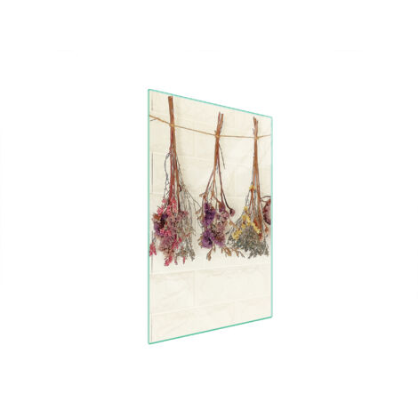 TABLA DE CORTAR DE VIDRIO 35x52 FLORES