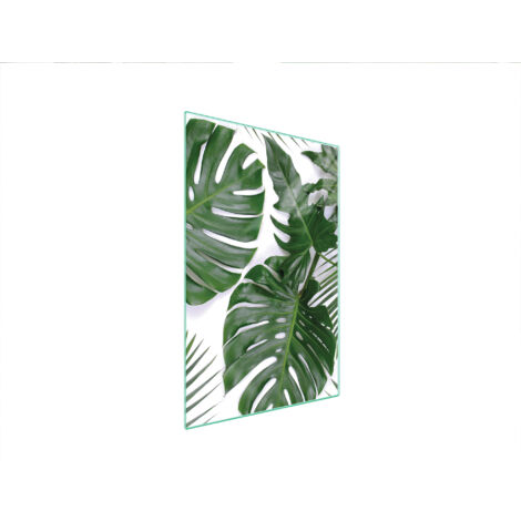 TABLA DE CORTAR DE VIDRIO 35x52 MONSTERA