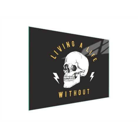 TABLA DE CORTAR DE VIDRIO 40x30 CALAVERA