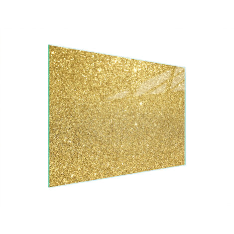 TABLA DE CORTAR DE VIDRIO 40x30 DORADA