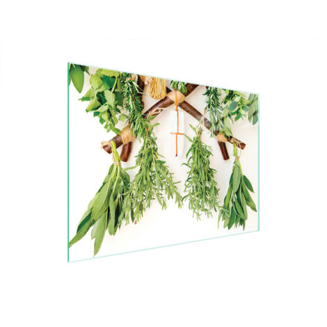 TABLA DE CORTAR DE VIDRIO 40x30 HIERBAS