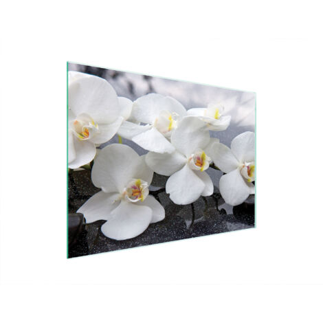 TABLA DE CORTAR DE VIDRIO 40x30 ORQUÍDEA