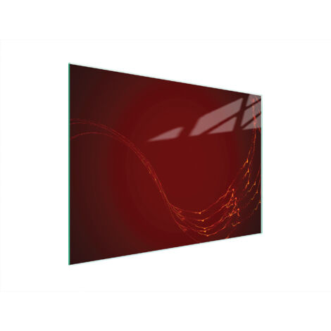 TABLA DE CORTAR DE VIDRIO 40x30 ROJA