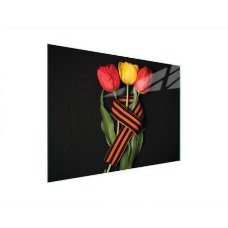 TABLA DE CORTAR DE VIDRIO 40x30 ROSAS