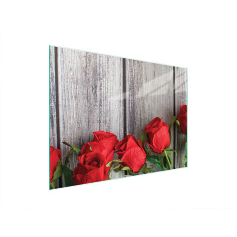 TABLA DE CORTAR DE VIDRIO 40x30 ROSAS