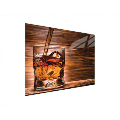 TABLA DE CORTAR DE VIDRIO 40x30 WHISKY