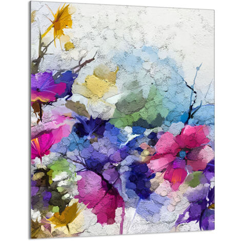 TABLA DE CORTAR DE VIDRIO 40x52 Flores
