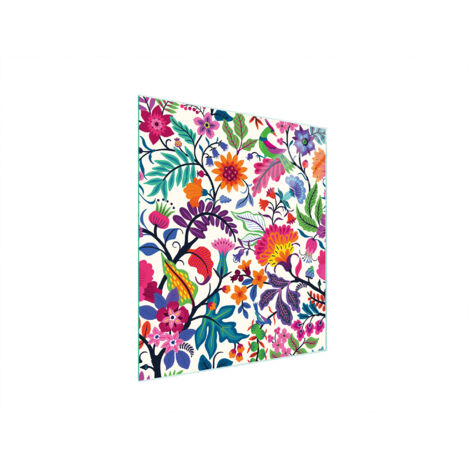 TABLA DE CORTAR DE VIDRIO 45x52 FLORES