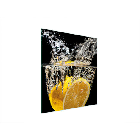 TABLA DE CORTAR DE VIDRIO 45x52 LIMÓN